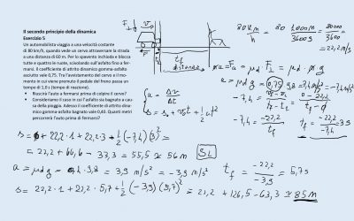Il secondo principio della dinamica