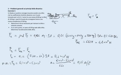 Problemi generali sui principi della dinamica