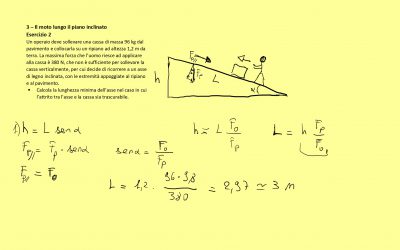Il moto lungo il piano inclinato
